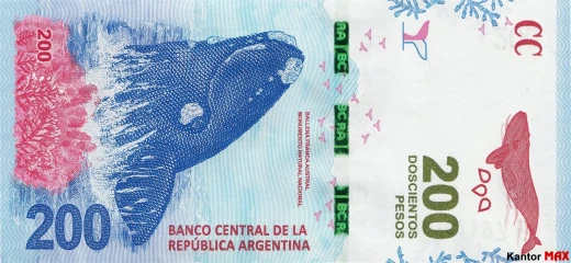 200 peso argentyĹskich edycja 2016 rok - Awers