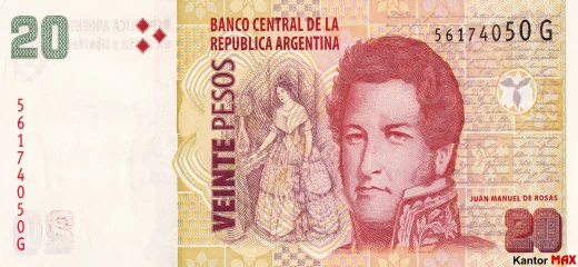20 peso argentyĹskich edycja 2000 rok - Awers