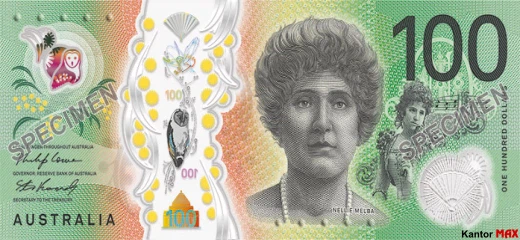 100 dolarów australijskich 2020 rok - Awers