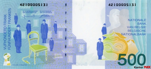 500 franków belgijskich 1998  rok - Rewers