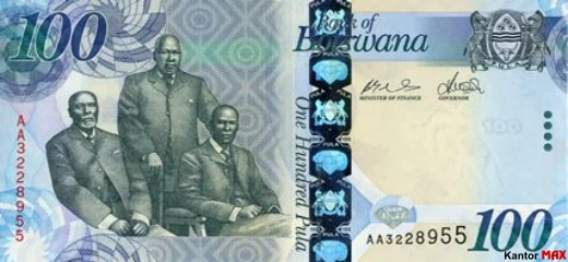 100 Botswana Pula - Awers