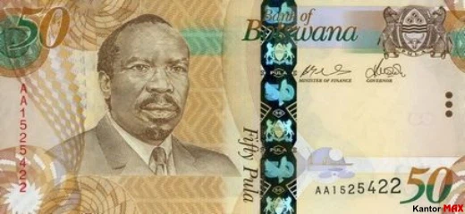 50 Botswana Pula - Awers