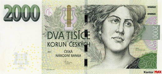 2000 tschechische Kronen 2007 - Awers