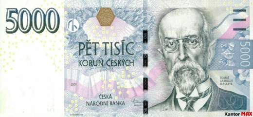 5000 Czech crowns 2009 - Awers