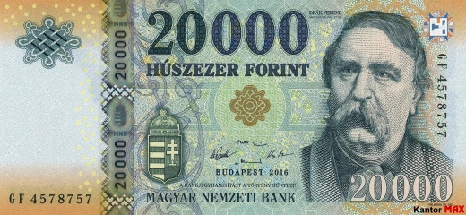 20 000 угорських форинтів 2015 - Awers