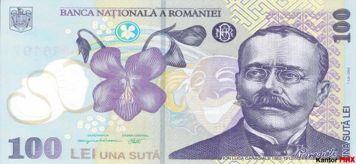 100 rumunských lei 2005 - Awers