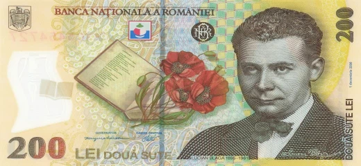 200 rumunských lei 2006 - Awers