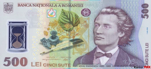 500 rumunských lei 2005 - Awers