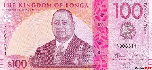 100 Tongan paanga 2023 - Awers