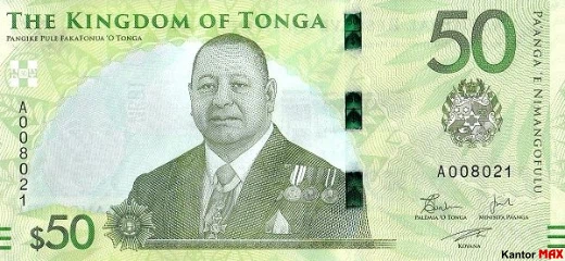 50 tonžský paanga 2023 - Awers