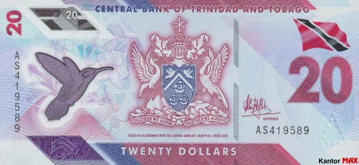 20 Trinidad und Tobago-Dollar 2020 - Awers