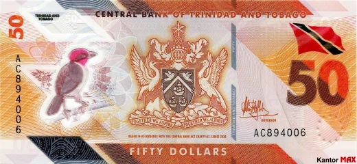 50 Trinidad und Tobago-Dollar 2020 - Awers