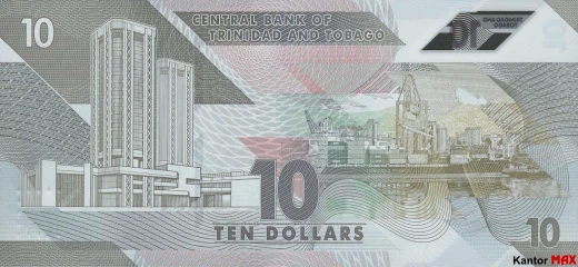 10 dolarĂłw Trynidadu i Tobago 2020 rok - Rewers