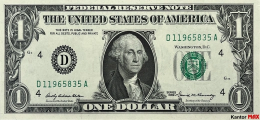 1 americký dolar 1963 - Awers