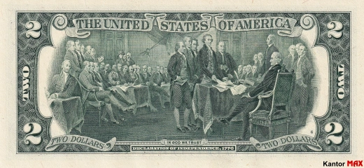 2 americké dolary 1976 - Rewers