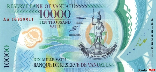 10,000 vatu Vanuatu 2010 - Awers
