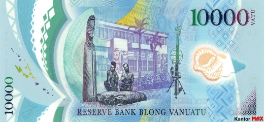 10,000 vatu Vanuatu 2010 - Rewers