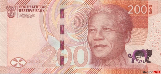 200 randów południowoafrykański 2018 rok - Awers